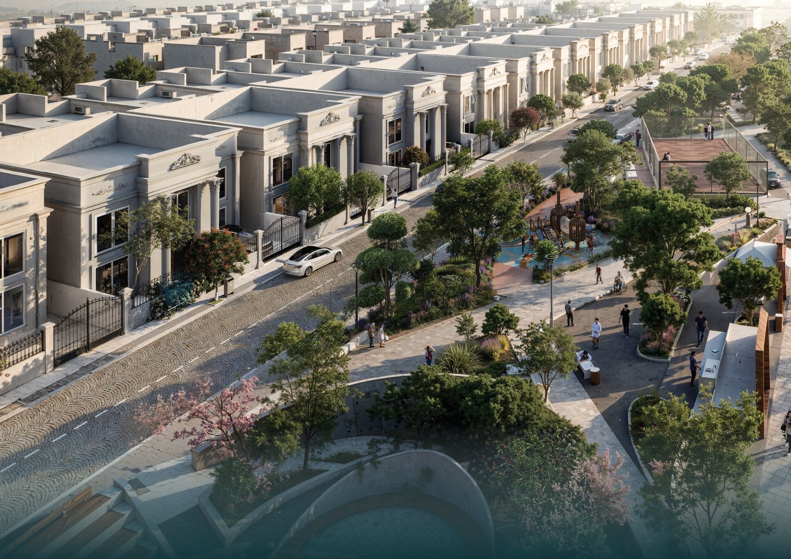Aerial view of Yarmouk City residential development